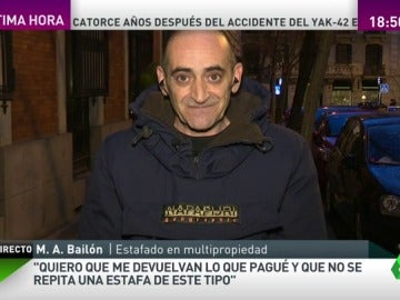 Frame 246.521154 de: Miguel Ángel, víctima de la estafa de multipropiedades: "Me avergüenzo de mí mismo, he tenido que pedir dinero a mis hijos para pagar"