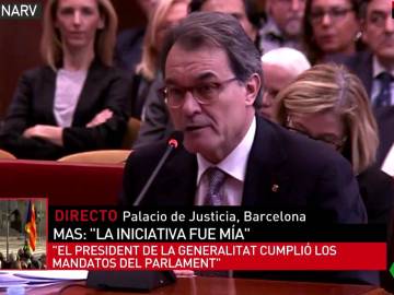 Artur Mas en el juicio del 9N