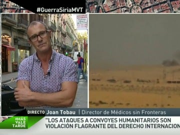Joan Tobau: "Los ataques a convoyes humanitarios son una violación flagrante del derecho internacional" Joan Tobau: "Los ataques a convoyes humanitarios son una violación flagrante del derecho internacional"