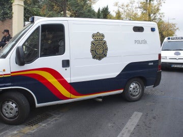 Un furgón de la Policía Nacional 