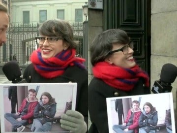 Thais con Errejón e Iglesias