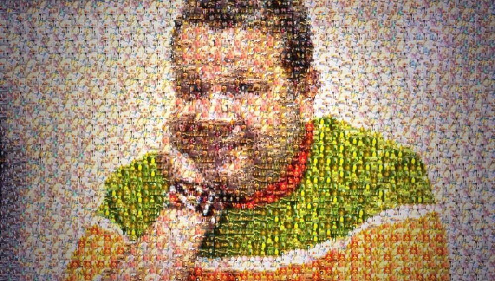 El mosaico de Alberto Chicote con las fotos de su imitadores