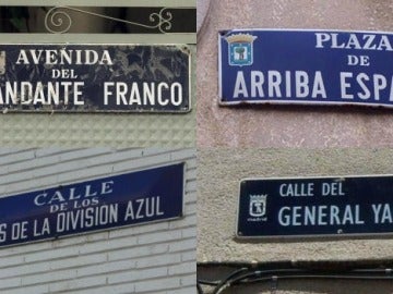 Calles con nombres franquistas en Madrid Calles con nombres franquistas en Madrid