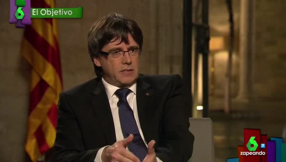 Carles Puigdemont, en El Objetivo
