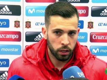 Frame 0.0 de: 'Palito' de Jordi Alba a Luis Enrique: "Noto el apoyo de Lopetegui, se agradece que te vayan de cara". 