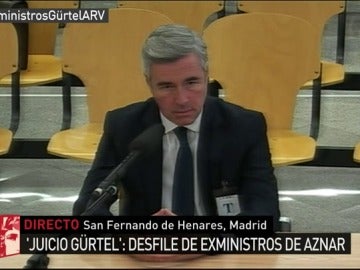 Ángel Acebes declara en el juicio Gürtel como testigo Ángel Acebes declara en el juicio Gürtel como testigo