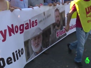 Sindicalistas para los que piden penas de prisión