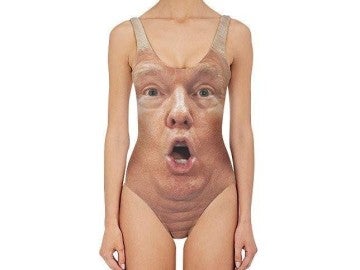 Bañador con la cara de Donald Trump Bañador con la cara de Donald Trump