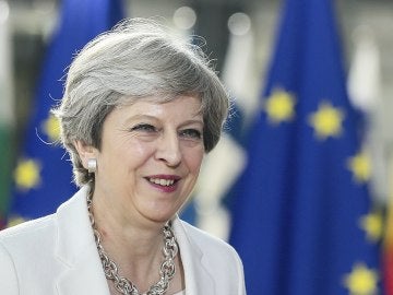 Theresa May a su llegada a la segunda jornada de la cumbre que se celebra en el Consejo Europeo Theresa May a su llegada a la segunda jornada de la cumbre que se celebra en el Consejo Europeo
