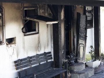 La vivienda que ha ardido en Vejer de la frontera, en Cádiz