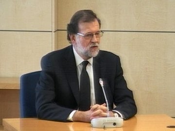 Mariano Rajoy declarando en el juicio del caso Gürtel