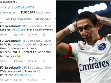El 'anuncio' del fichaje de Di María El 'anuncio' del fichaje de Di María