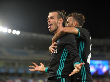 Bale celebrando el gol ante la Real Sociedad Bale celebrando el gol ante la Real Sociedad
