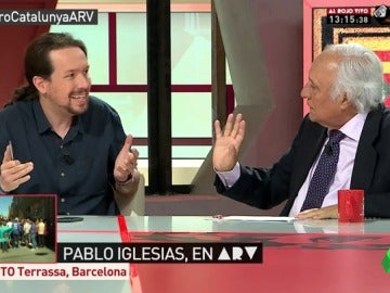 El debate entre Pablo Iglesias y Raúl del Pozo: "El PP es el partido que más ha violado la Constitución" El debate entre Pablo Iglesias y Raúl del Pozo: "El PP es el partido que más ha violado la Constitución"