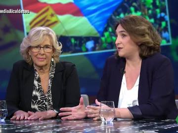 Manuela Carmena y Ada Colau, en El Intermedio Manuela Carmena y Ada Colau, en El Intermedio