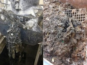 Reparar el colector atascado por las toallitas costará 2.200.000 euros Reparar el colector atascado por las toallitas costará 2.200.000 euros