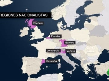 Son varias las regiones europeas con reivindicaciones nacionalistas Son varias las regiones europeas con reivindicaciones nacionalistas