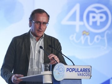 El presidente del PP vasco, Alfonso Alonso El presidente del PP vasco, Alfonso Alonso