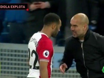 Guardiola enloqueció con un jugador rival al terminar el partido del Manchester City