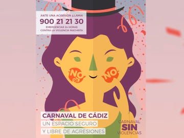 El Carnaval de Cádiz intensifica su campaña contra la violencia machista El Carnaval de Cádiz intensifica su campaña contra la violencia machista