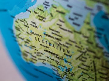 Un mapa de Australia Un mapa de Australia