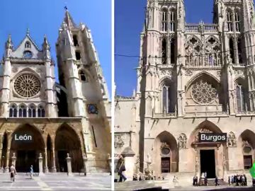 La catedral de León y la catedral de Burgos La catedral de León y la catedral de Burgos
