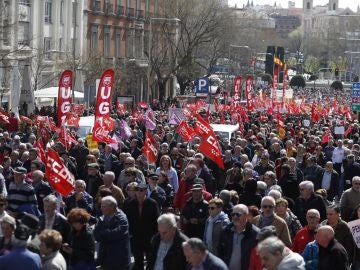 Movilización de pensionistas en Madrid