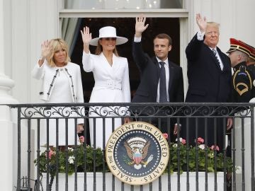 Los Macron visitan la Casa Blanca Los Macron visitan la Casa Blanca