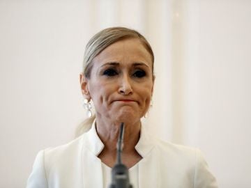 Cristina Cifuentes antes de anunciar su dimisión Cristina Cifuentes antes de anunciar su dimisión