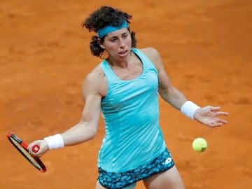 Carla Suárez, en acción ante Elina Svitolina Carla Suárez, en acción ante Elina Svitolina