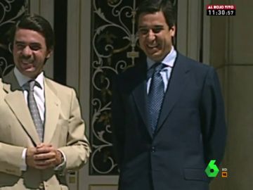 Eduardo Zaplana en una imagen de archivo con Aznar Eduardo Zaplana en una imagen de archivo con Aznar
