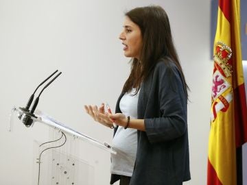 Irene Montero ante los medios Irene Montero ante los medios