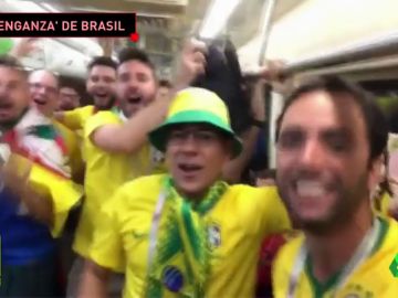 Los aficionados brasileños se vengan de los argentinos Los aficionados brasileños se vengan de los argentinos