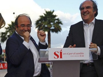 Miquel Iceta y Gabilondo, durante un mitin del PSOE Miquel Iceta y Gabilondo, durante un mitin del PSOE