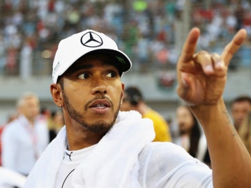 Lewis Hamilton, en Baréin Lewis Hamilton, en Baréin