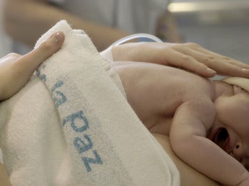 Bebé en el Hospital La Paz