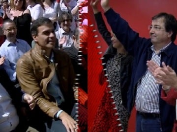 Miquel Iceta, Pedro Sánchez, Guillemro Fernández Vara y Susana Díaz Miquel Iceta, Pedro Sánchez, Guillemro Fernández Vara y Susana Díaz