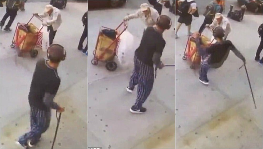Resultado de imagen para foto golpean un hombre de 90 años en nueva york