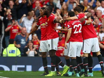 Lukaku celebra uno de sus goles ante el West Ham United Lukaku celebra uno de sus goles ante el West Ham United