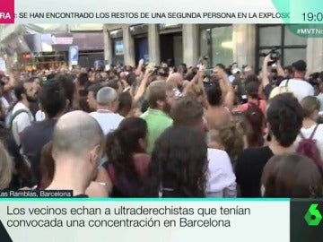 Echan un un grupo de ultraderechistas de Las Ramblas
