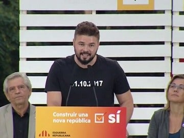 Gabriel Rufián, en un acto de ERC Gabriel Rufián, en un acto de ERC