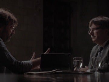 Jordi Évole y Carles Puigdemont Jordi Évole y Carles Puigdemont