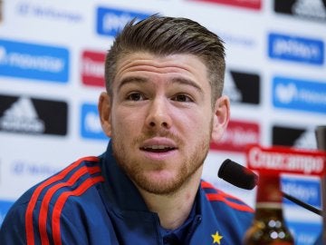 Alberto Moreno, en una rueda de prensa Alberto Moreno, en una rueda de prensa
