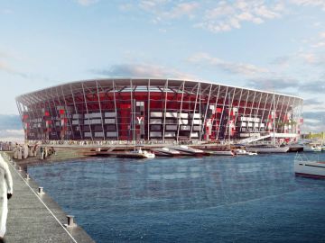 Estadio desmontable en Qatar 2022. Estadio desmontable en Qatar 2022.
