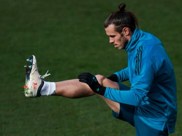 Gareth Bale, en un entrenamiento del Real Madrid Gareth Bale, en un entrenamiento del Real Madrid