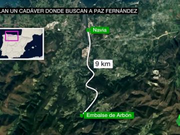 Hallan el cuerpo de una mujer en el embalse de Arbón, en Navia, la zona donde se buscaba a una de las desaparecidas de Asturias Hallan el cuerpo de una mujer en el embalse de Arbón, en Navia, la zona donde se buscaba a una de las desaparecidas de Asturias