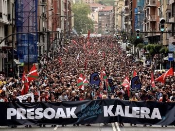 Manifestación en Bilbao por los presos de ETA Manifestación en Bilbao por los presos de ETA