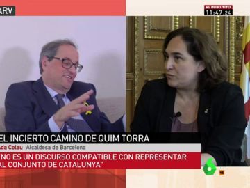 La alcaldesa de Barcelona, Ada Colau La alcaldesa de Barcelona, Ada Colau