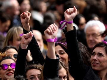 Participantes en una concentración convocada por movimientos feministas Participantes en una concentración convocada por movimientos feministas