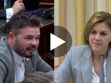 Rifirrafe entre Gabriel Rufián y Dolores de Cospedal en el Congreso Rifirrafe entre Gabriel Rufián y Dolores de Cospedal en el Congreso